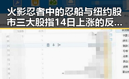 火影忍者中的忍船与纽约股市三大股指14日上涨的反差内幕